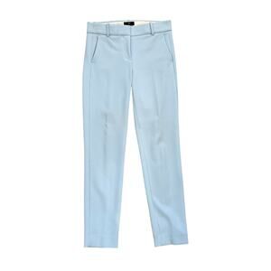 J.Crew 365 Stretch Cameron Trousers, Baby Blue, Mid-Rise, Pleated, Size 4 Tall